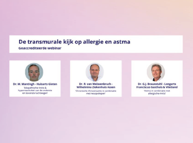 Webcast De transmurale kijk op allergie en astma door een huisarts, longarts en KNO-arts