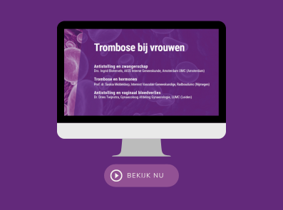 Trombose & Vrouwen gaat over antistolling en zwangerschap, trombose en hormonen en antistolling en vaginaal bloedverlies.